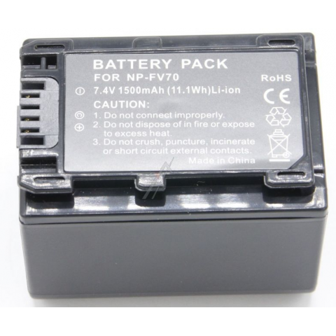 Akumuliatorius fotoaparatui Sony NP-FV70 (NP-FV30, NP-FV50) 7.4V 1500mAh 